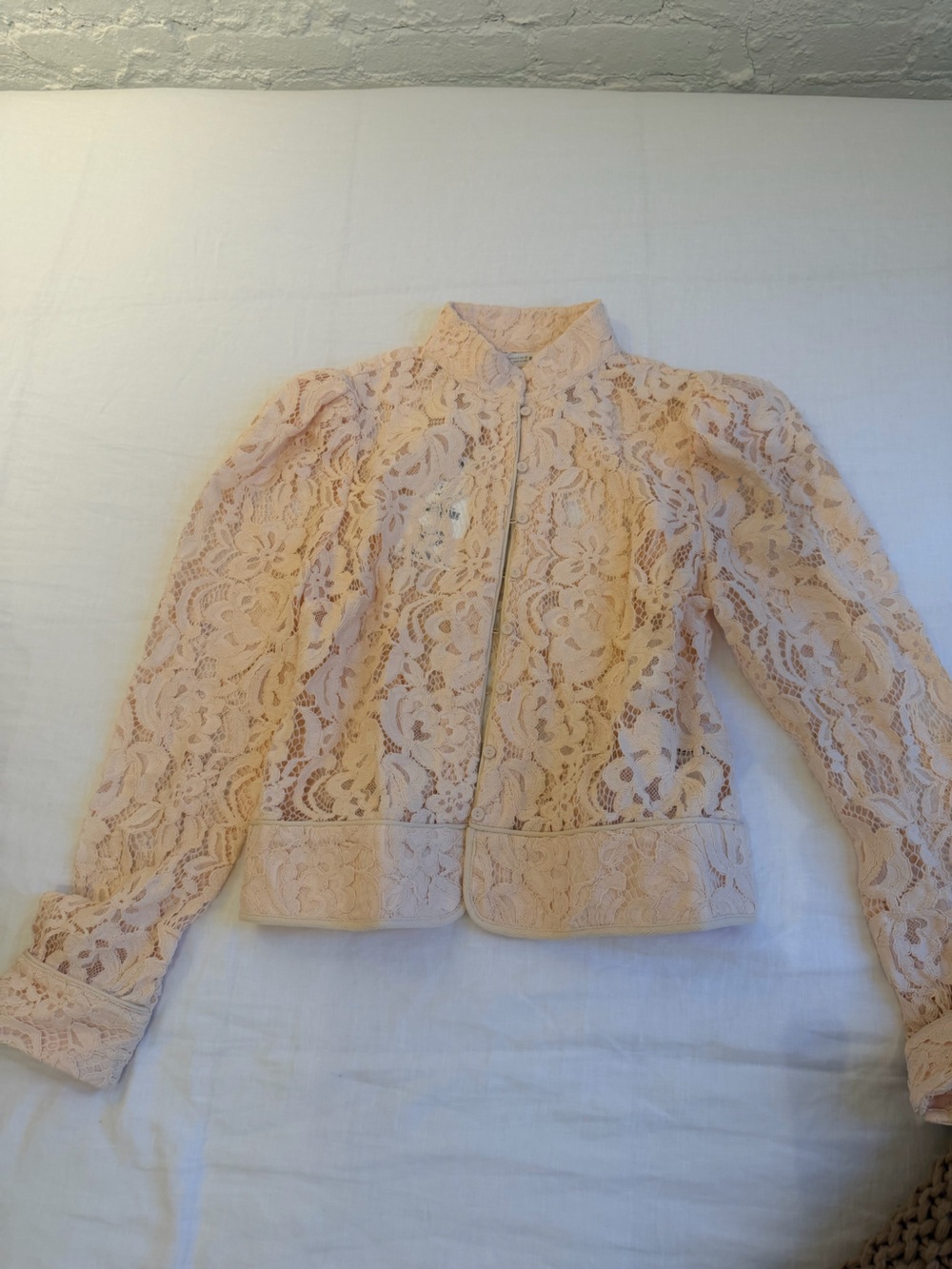 Zara Lace Bomber Jacket — Blush Pink Women's Intimates & Sleepwear